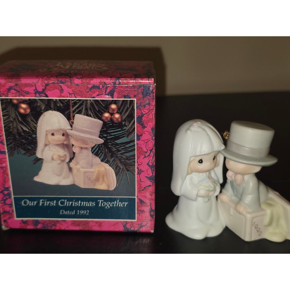 Precious Moments Our First Christmas Together 1992 Ornament Enesco 528870 - Picture 1 of 10